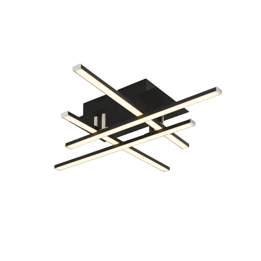 Plafonnier LED Matrix 4 lumières noir