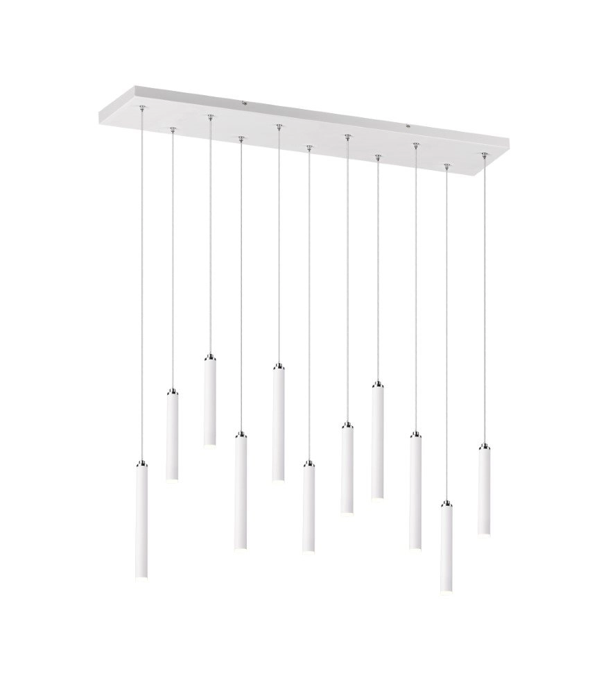 Lampe suspendue à LED Tubular 115cm 11 lumières blanc Lampe suspendue à LED Tubular 115cm 11 lumières blanc