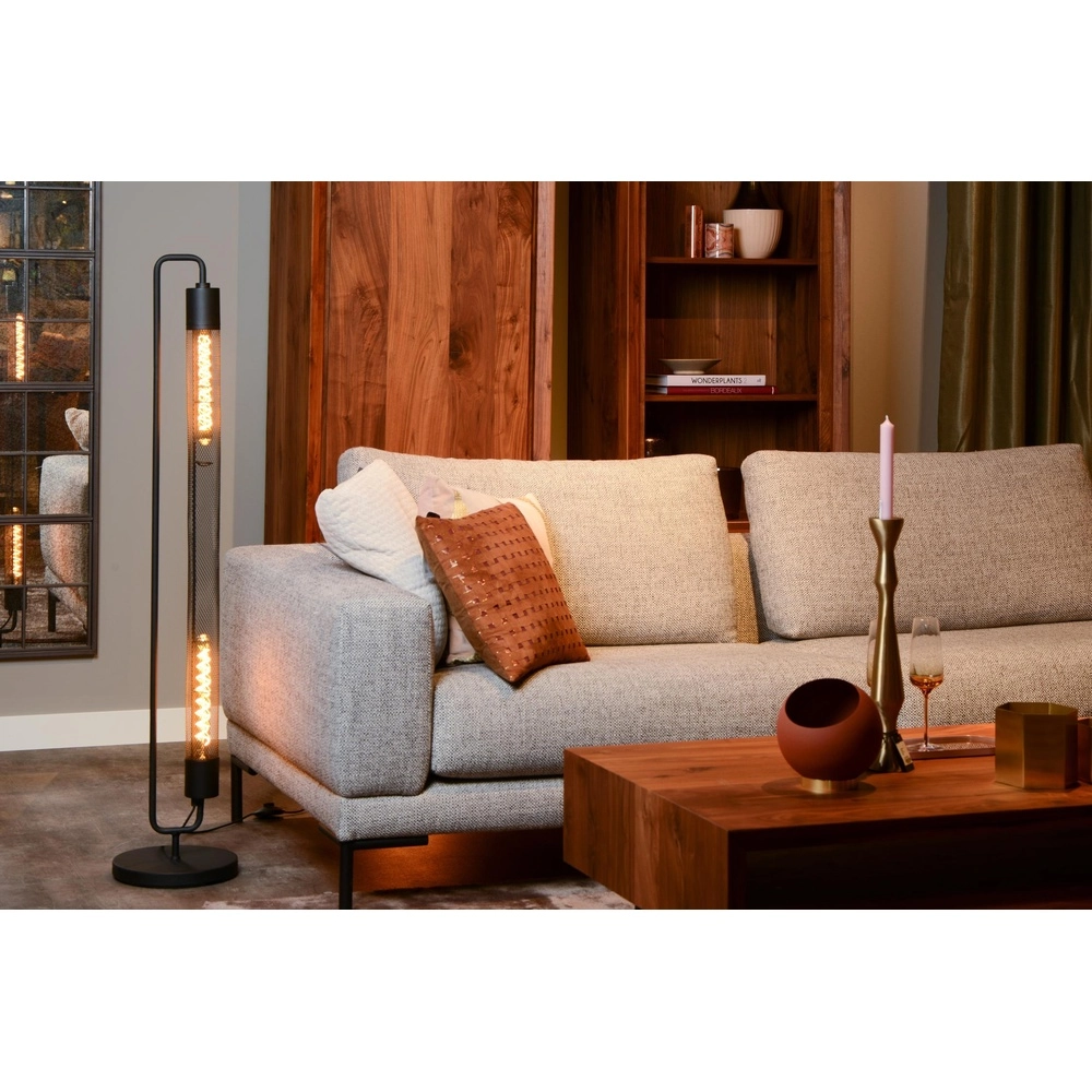 Lampadaire de conception Calixt Noir Lucide 5411212051493