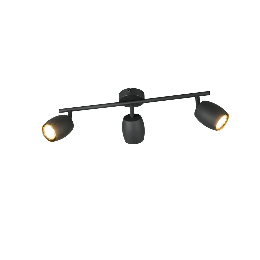 Plafonnier Nancy 3 lumières noir