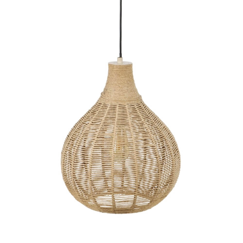 Lampe suspendue en rotin Janne Ø 35 cm Trio 4017807629293