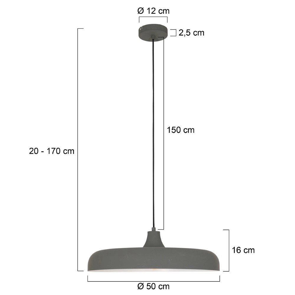 Lampe suspendue Krisip Ø 50 cm Steinhauer 8712746132533