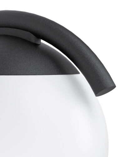 Lampe globe murale design Prata Vecchia noir Eglo 9002759987312