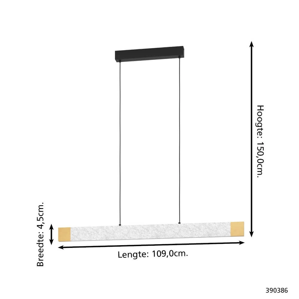 Lampe suspendue Vallelado gris avec du bois Stars of Light 9008606295166