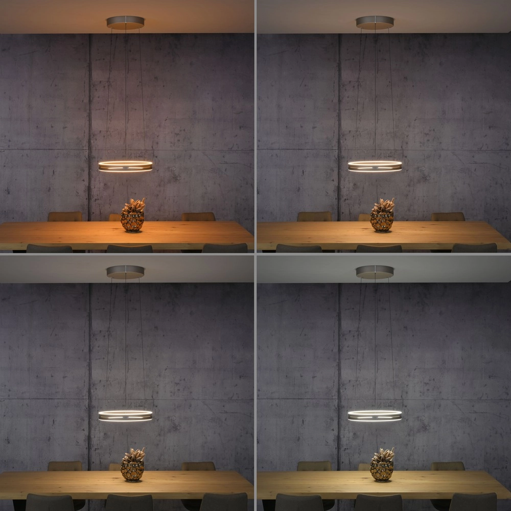 Lampe suspendue de bureau Pure E-Loop bronce - Ø 50 cm Paul Neuhaus 4012248398357