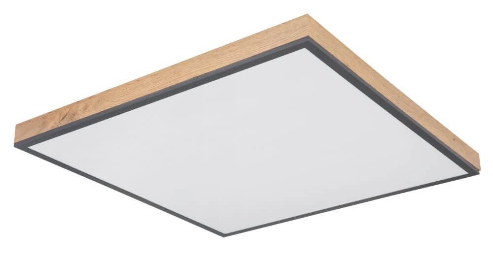 Plafonnier LED en bois Doro 59x59cm Globo 9007371421992