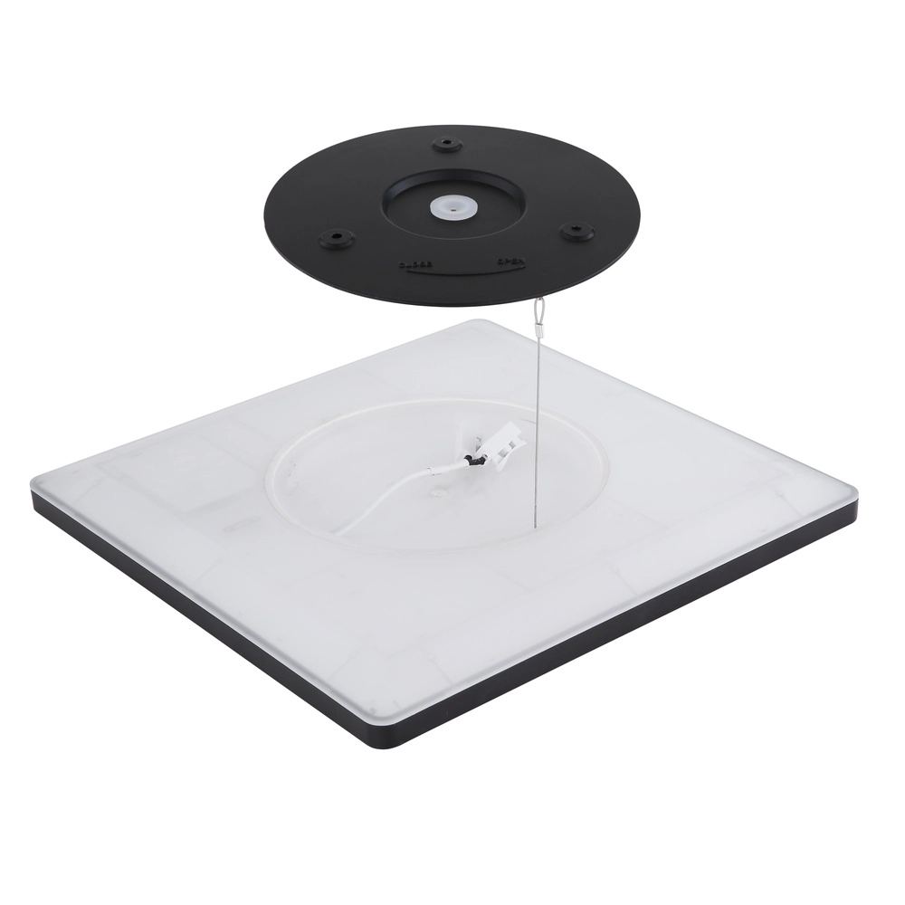 Éclairage de plafond Sapana Carré 42cm Noir Globo 9007371429738