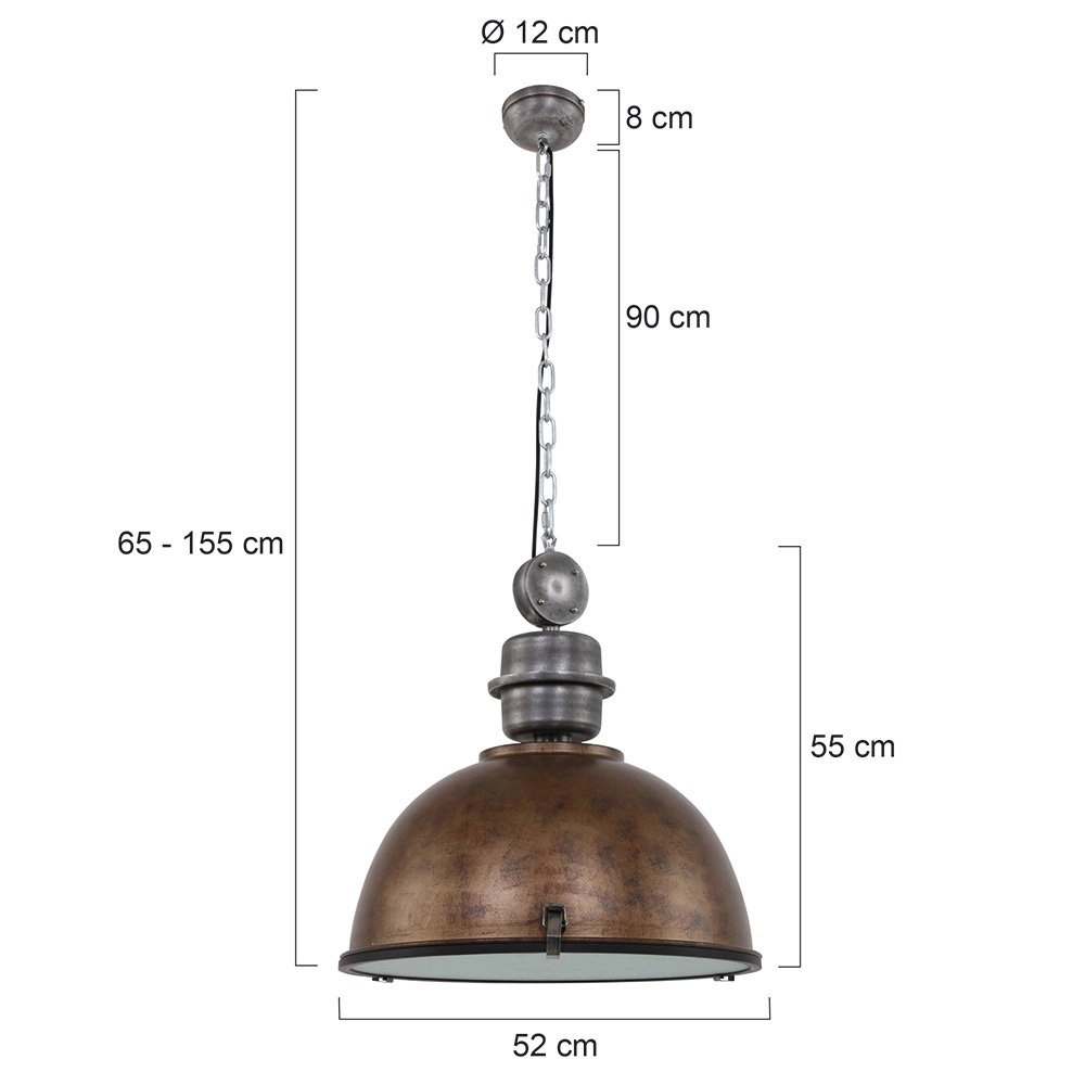 Lampe à suspension Bikkel XXL Industrie Steinhauer 8712746106701