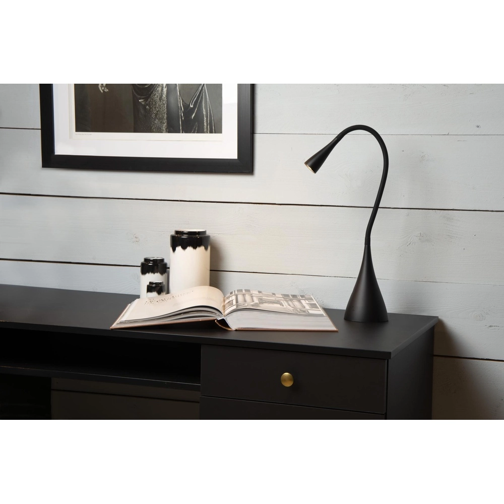 Lampe de bureau Zozy Noir à 3 étapes à dimmable Lucide 5411212185822