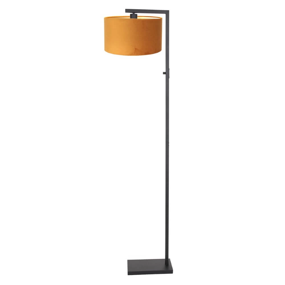 Lampe de table sur pied Stanger avec du velours doré Steinhauer 8712746151770