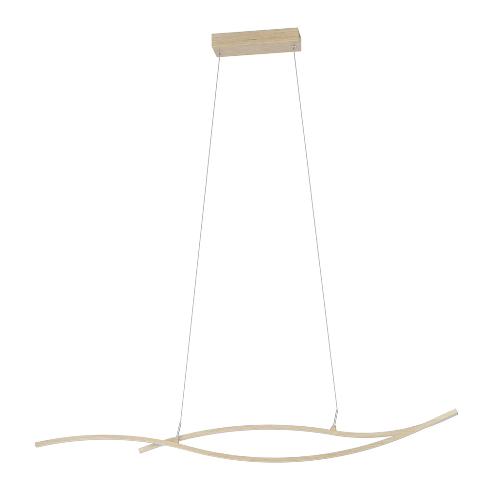 Suspension LED Grisolia 115 cm - aspect bois