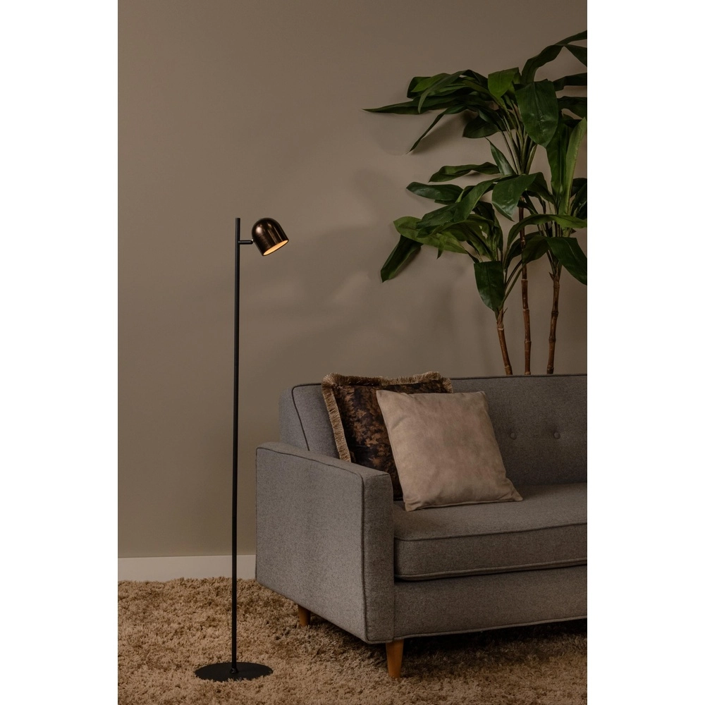 Lampe sur pied rechargeable Skanska Rech Café brun Lucide 5411212032171