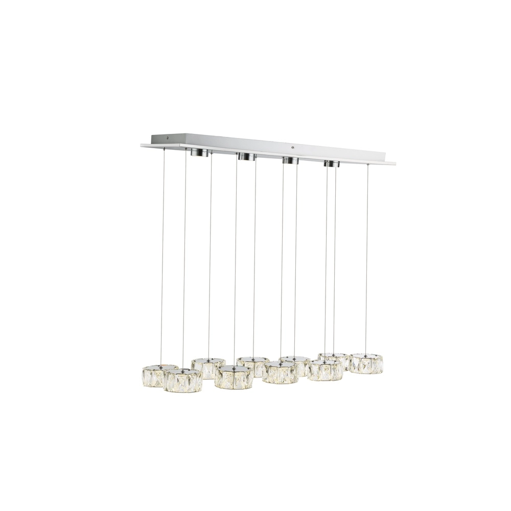 Lampe suspendue à 10 lampes Amur Chrome Globo 9007371345069
