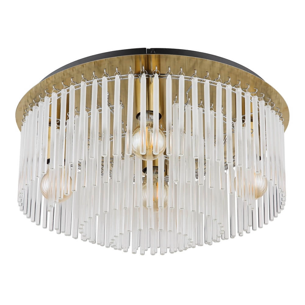 Plafonnier doré Gorley avec verre Ø 50cm Globo 9007371458806