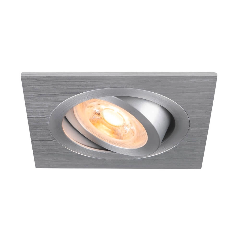 Spot encastré New Tria 75 carré - aluminium - GU10
