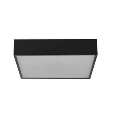 Plafonnier de salle de bain Zeus carré noir Searchlight 5053423188607