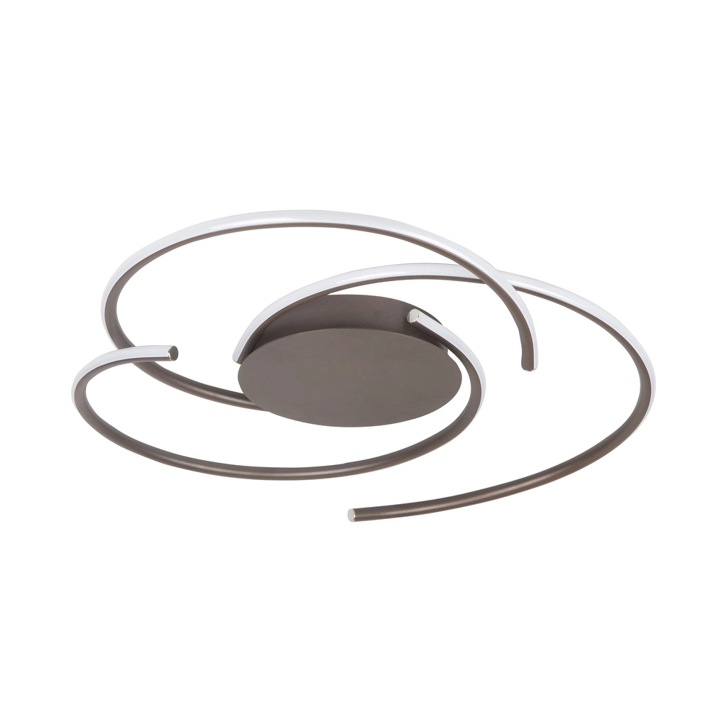 Lampe de plafond moderne Reverso Marron chocolat
