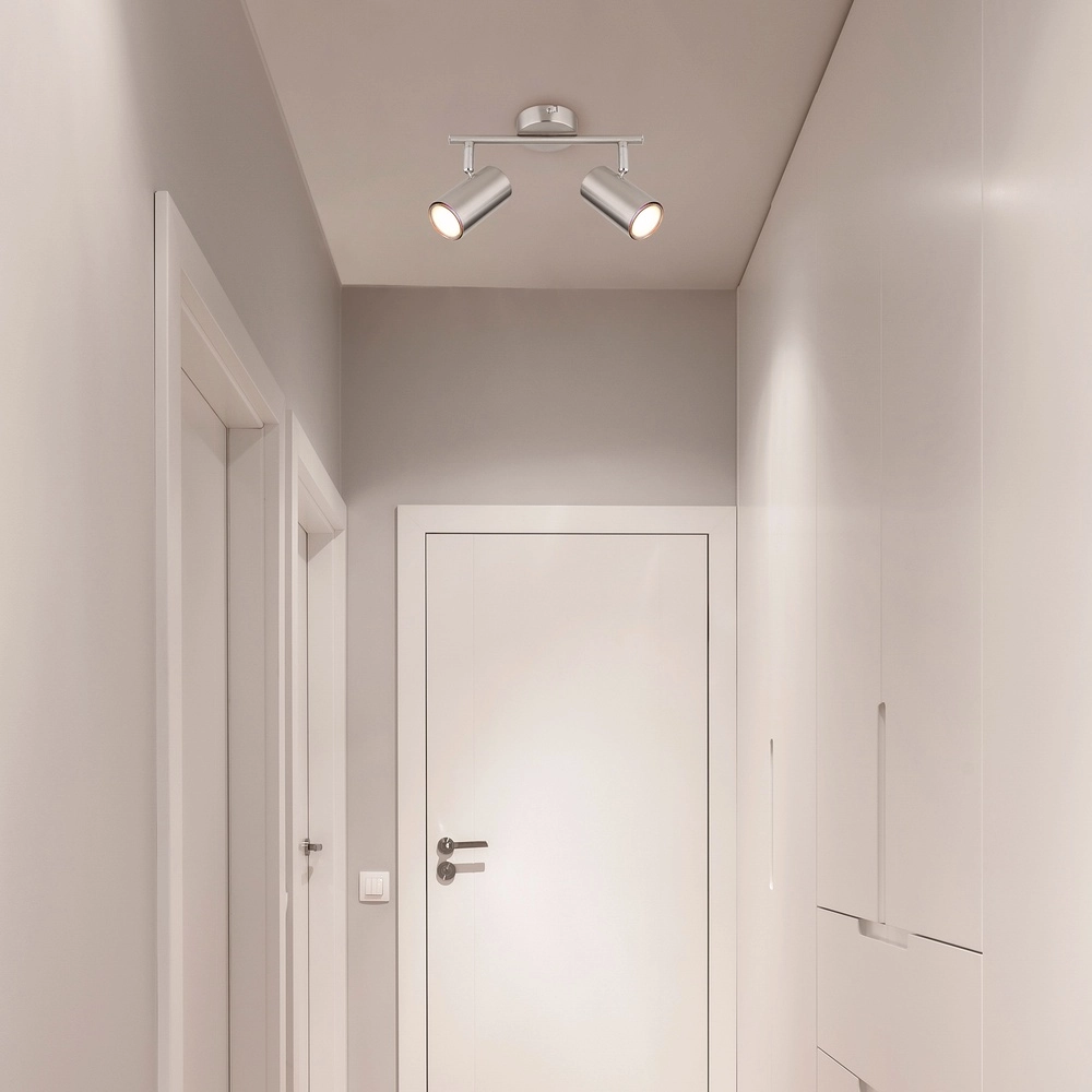Lampe de plafond à deux lumières Allvi nickel Globo 9007371457762