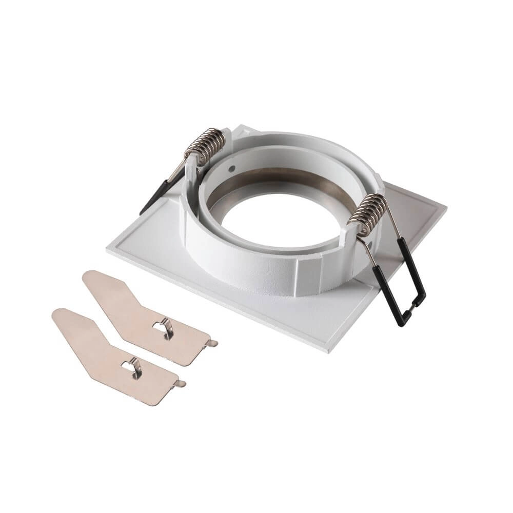 Anneau de montage New Tria 68 carré blanc - sans raccord SLV 4024163276610