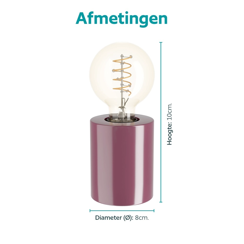 Lampe de table Murama Rouge bordeaux Eglo 9008606406258