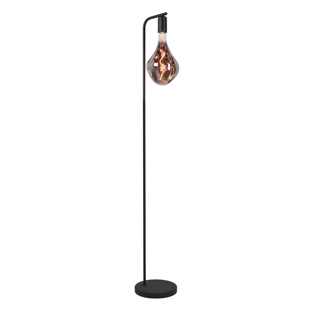 Lampe sur pied noire Cranley 1 1x E27