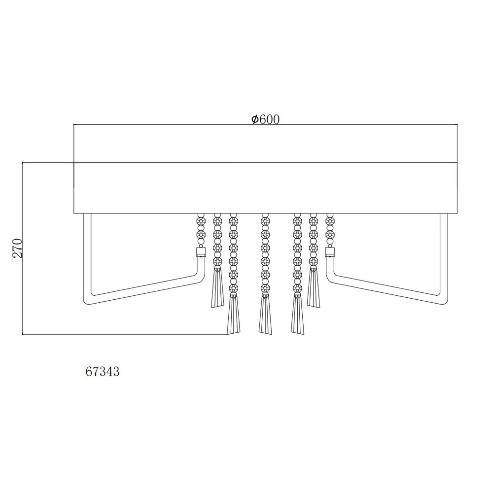 Lampe de plafond Kirina Conception chrome Globo 9007371506286