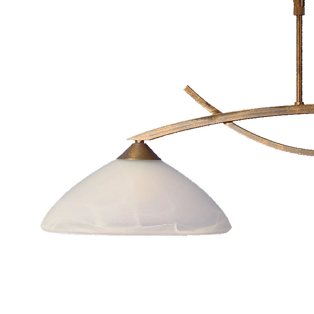 Lampe suspendue salle à manger Verona 1 Brun bronze à 2 lumières Masterlight 8718121005331
