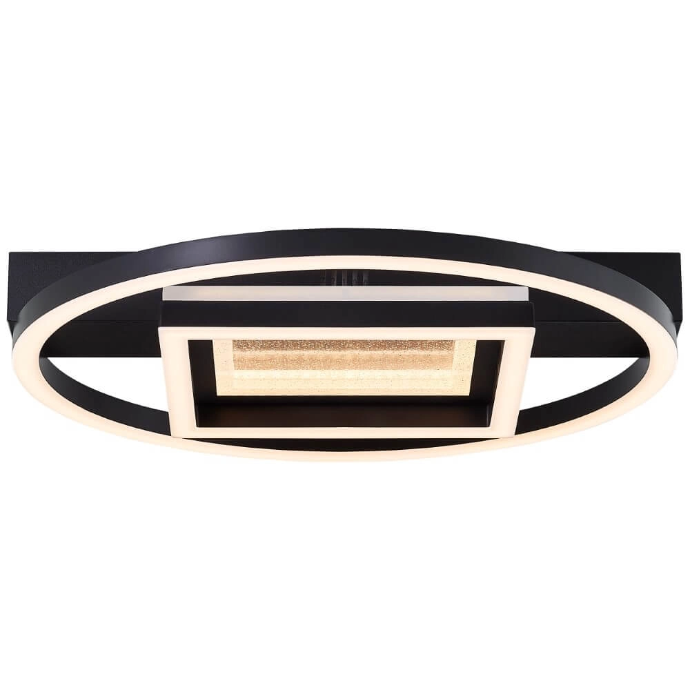 Plafonnier Queens rond avec carré Brilliant 4004353428340