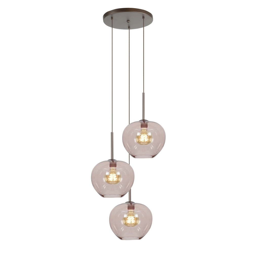 Lampe pendante de conception Fantasy Choco Brown 3-Light