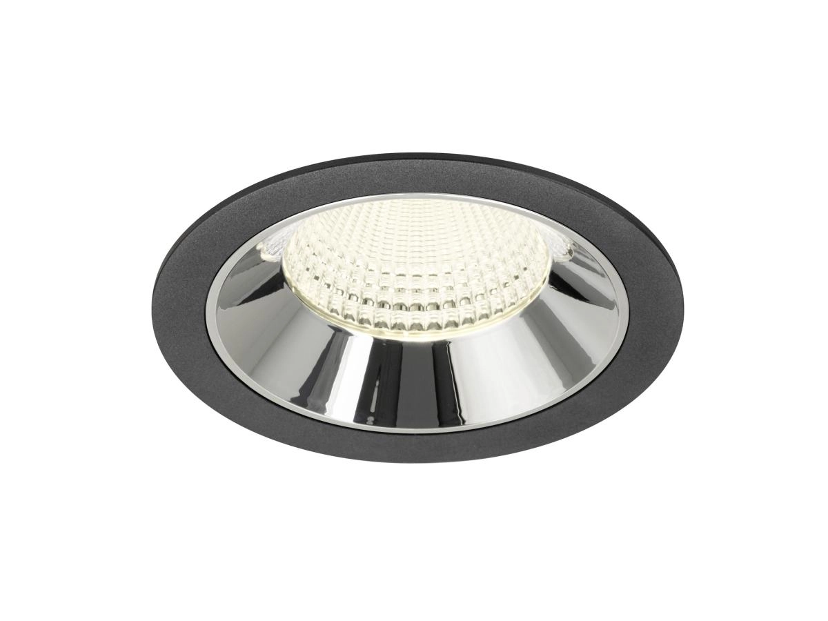 Spot encastré Numinos XL noir/chrome 4000K - 55 deg