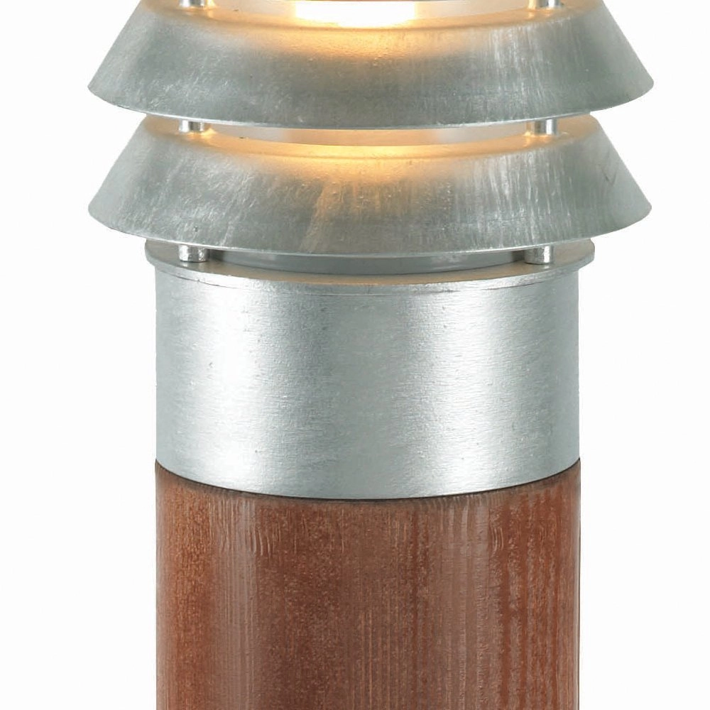 Lampe de terrasse en zinc Selhalm mit Holz Franssen 7042891440636