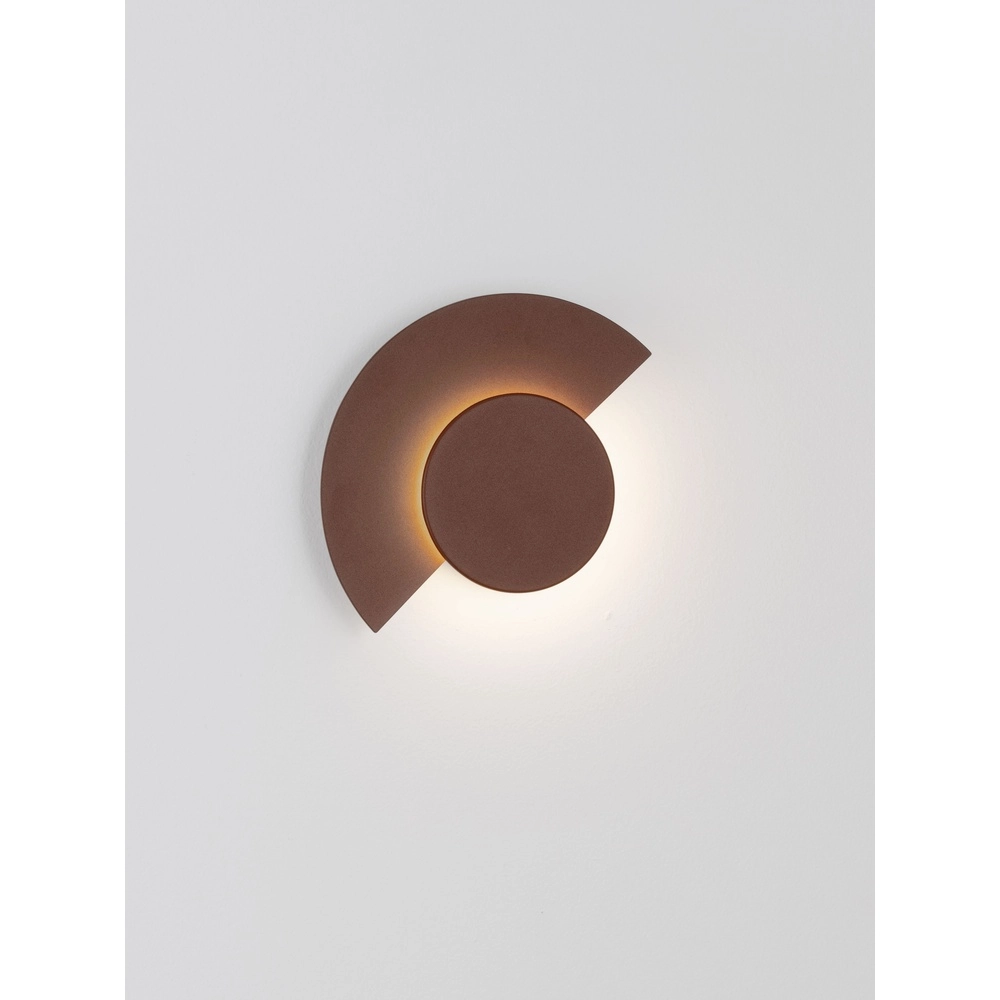 Lampe murale moderne Gloo brun rouille - 2700K Lyora 5212017497260