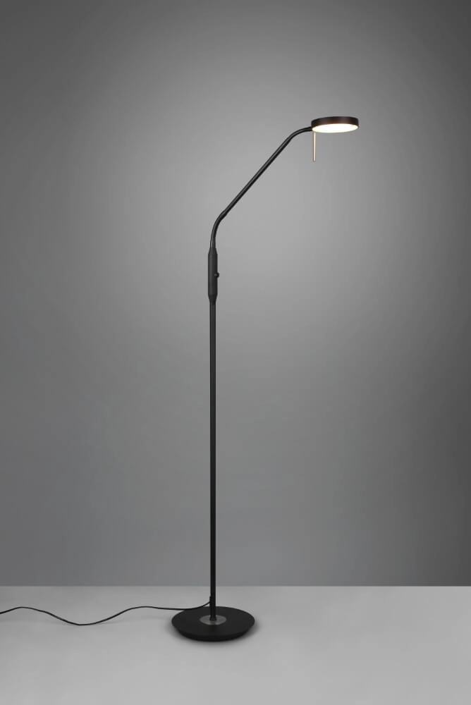 Lampadaire Monza 145cm noir Trio 4017807506099