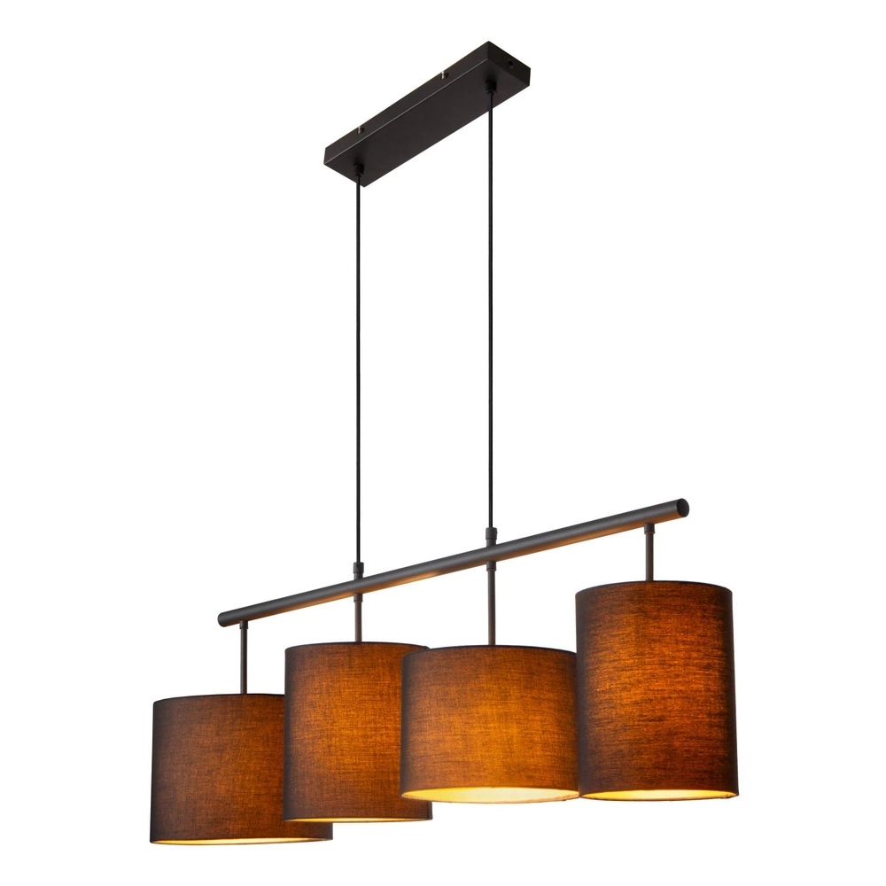 Lampe suspendue à 4 lumières Maya Noir Lucide 5411212452566