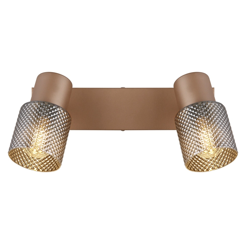 Lampe de plafond Satella 2-café marron clair Globo 9007371474561