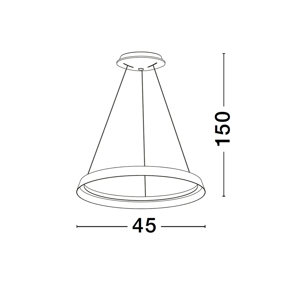 Suspension design Ormi Ø 45cm champagne Lyora 5212017448811