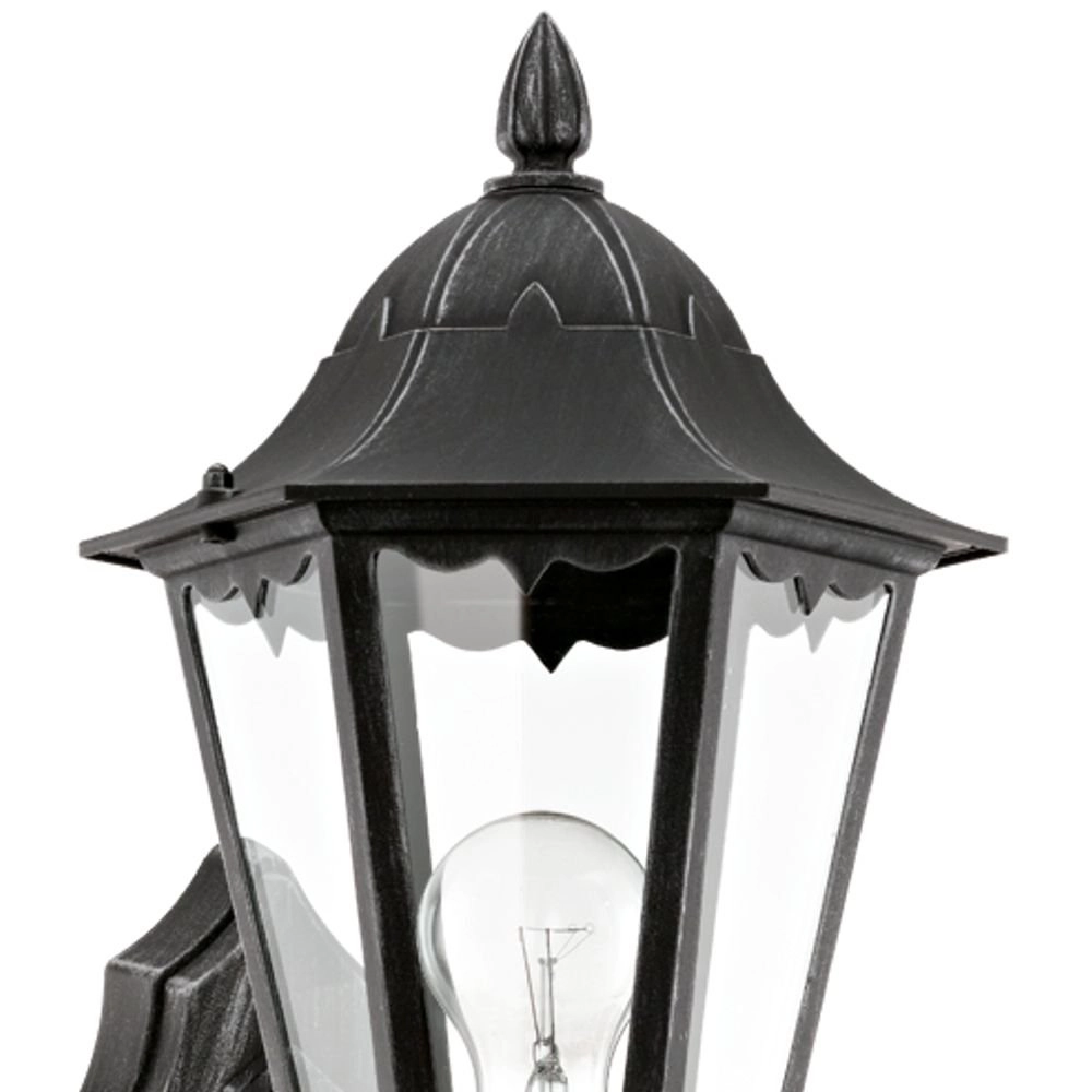 Lampe d'extérieur Navedo détecteur de mouvement noir Eglo 9002759934583