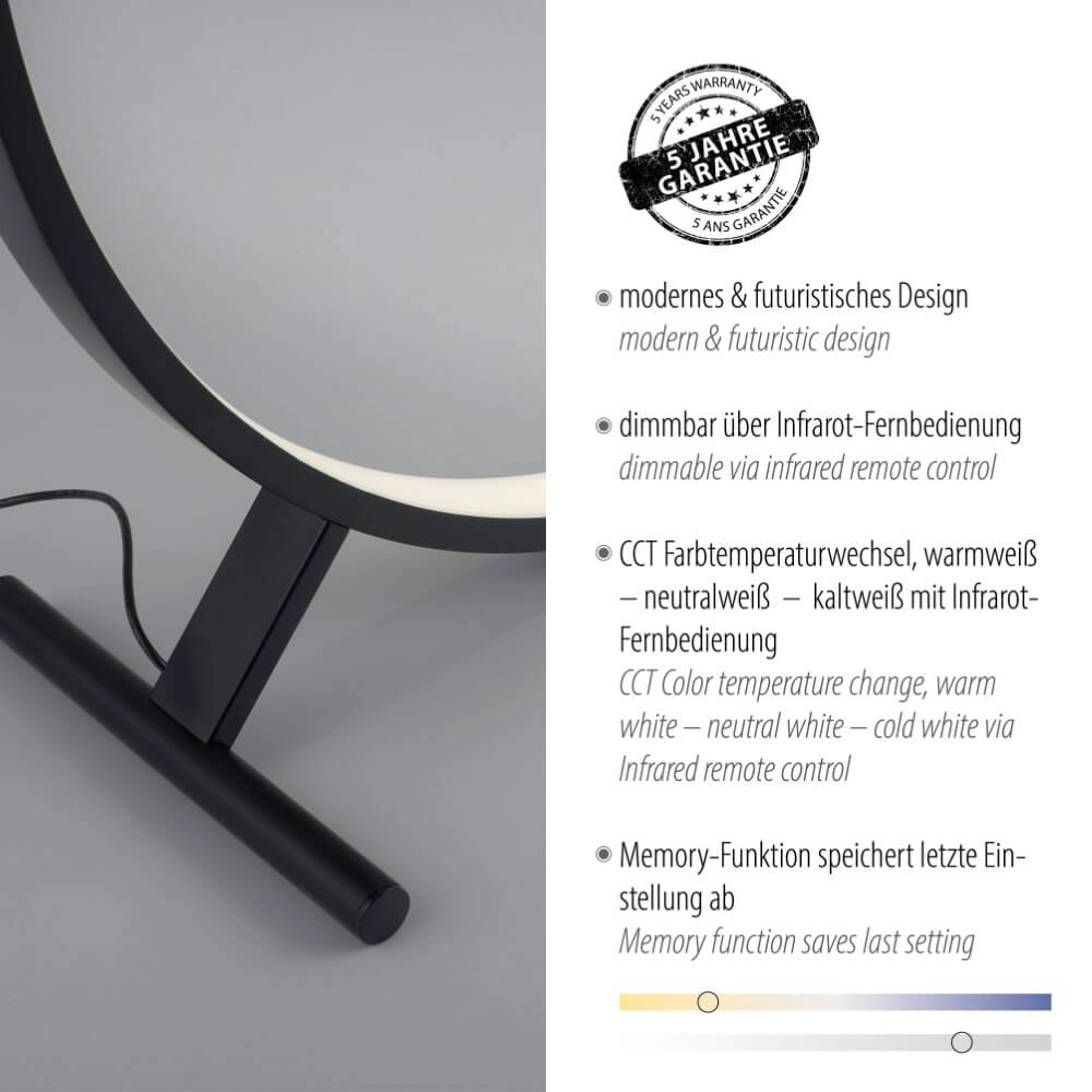 Lampadaire Hula design unique Ø 80cm Paul Neuhaus 4012248373316