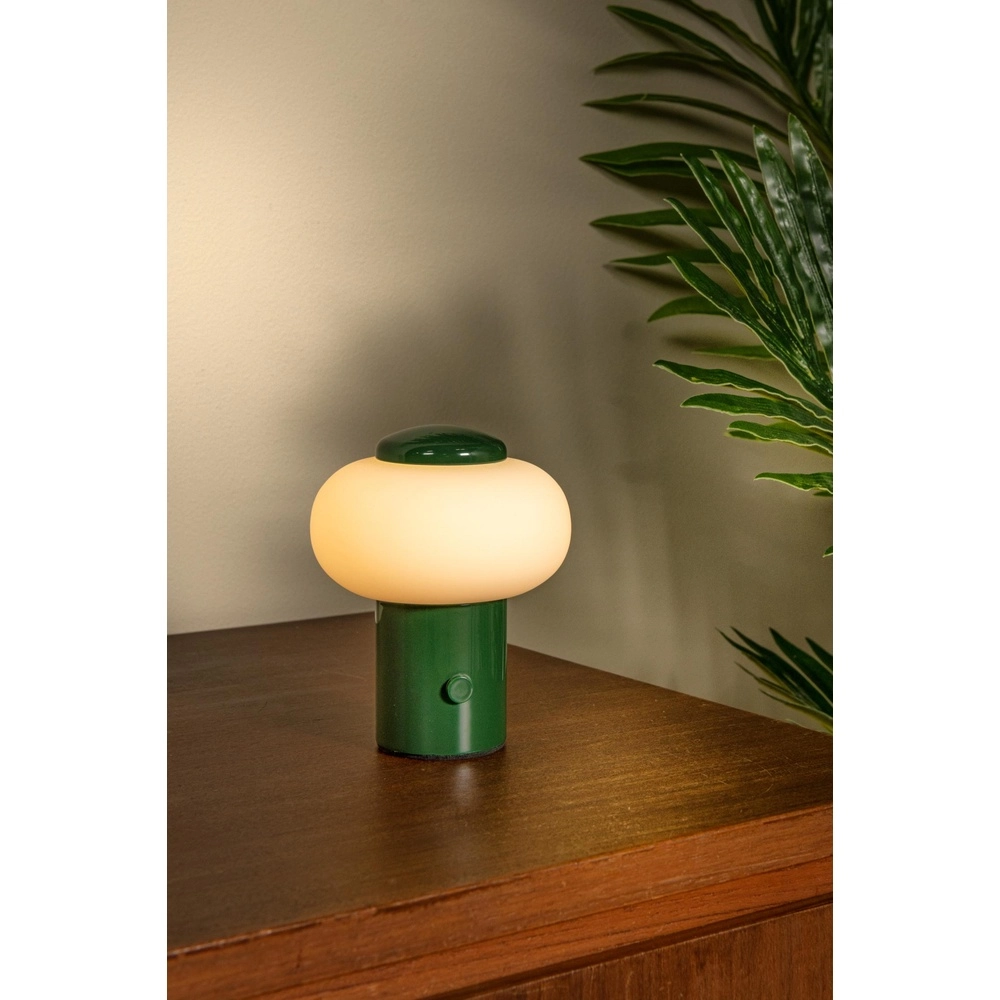 Lampe de table rechargeable Gustav Vert Lucide 5411212442048