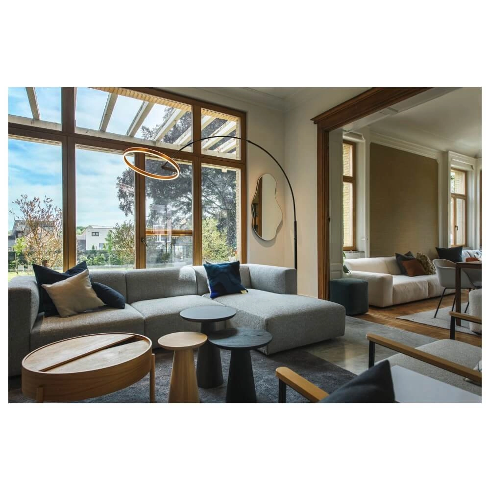 Lampe à arc LED One Noir avec or - 232cm SLV 4024163265560