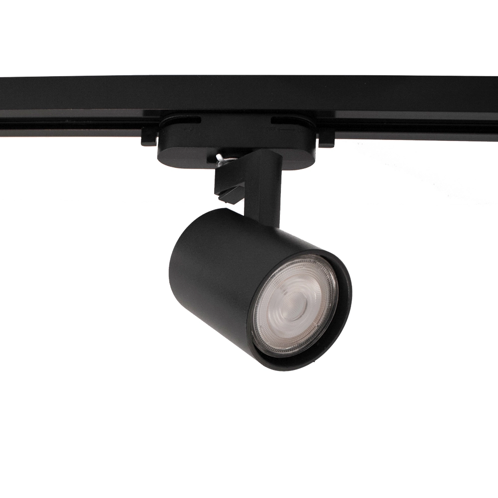 Spot ferroviaire GU10 Unik 1-Phase -noir Lyora 5904703011996