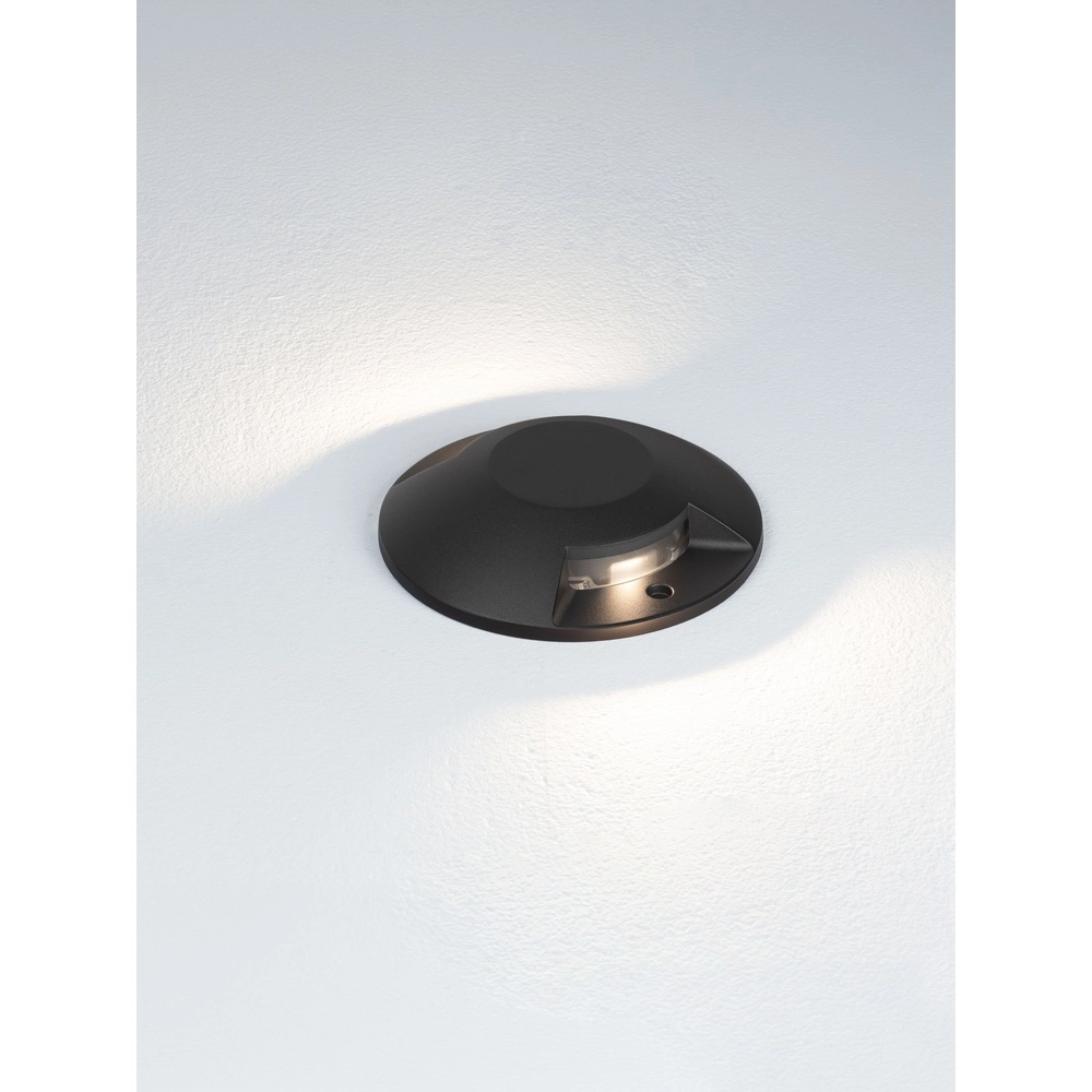 Emplacement plat monté en surface au sol Grado noir - 12W Lyora 5212017497901