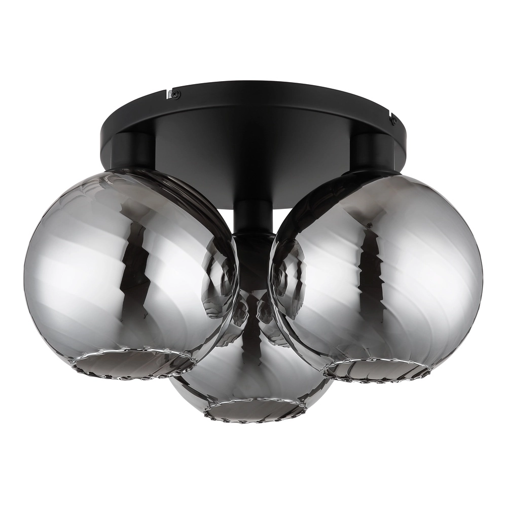 Lampe de plafond à 3 lumières Ulf Noir Globo 9007371525713