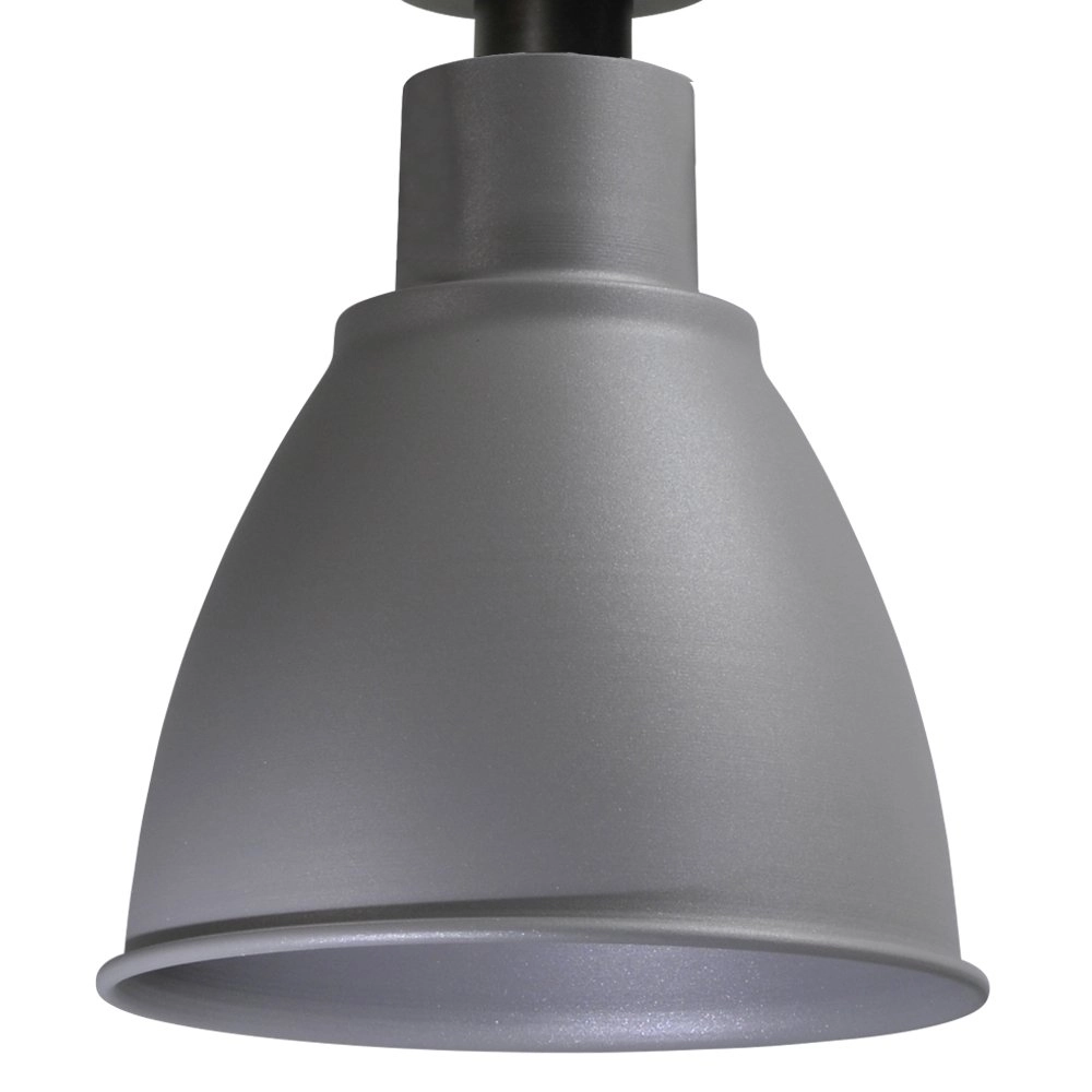 Lampe de salle à manger Industria 2x27 Bud 2 lumières noir avec gris béton Masterlight 8718121229300