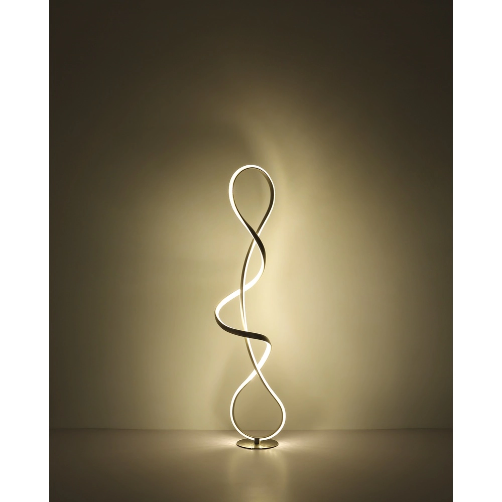 Lampe de pied en nickel Swirl Modernité Globo 9007371509331