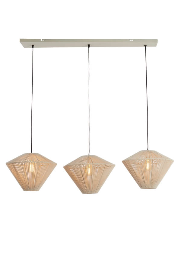 Suspension 3 lumières Felida Japandi 120cm Light & Living 8717807711801