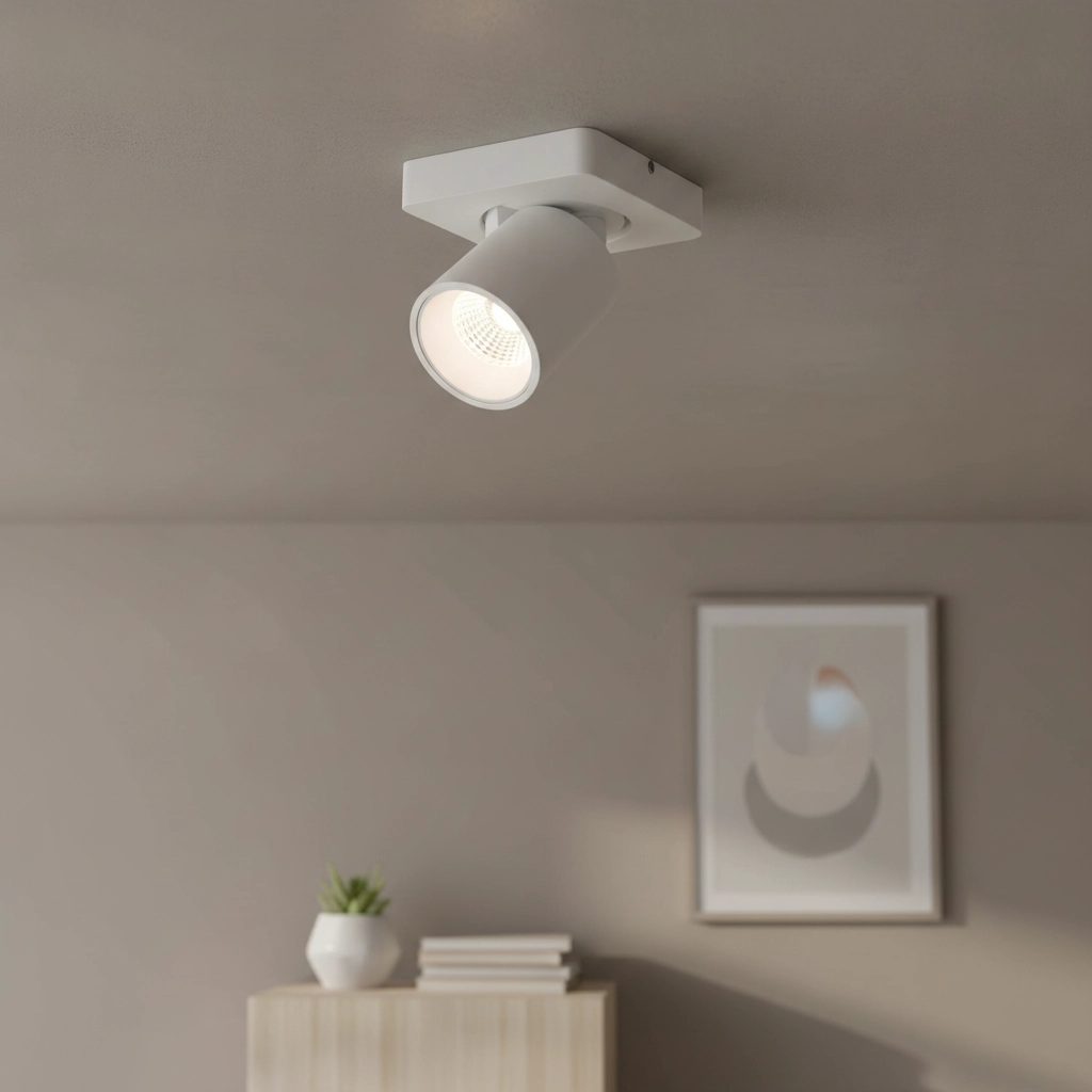 Spot LED en saillie Laguna blanc