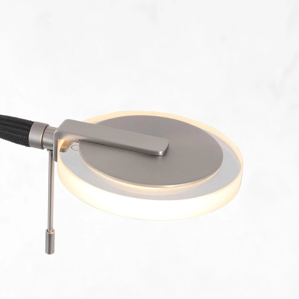 Lampe de lecture LED 2 lumières Turound 40w - 2200-4000K - 187cm verre clair en acier inoxydable Steinhauer 8712746134797