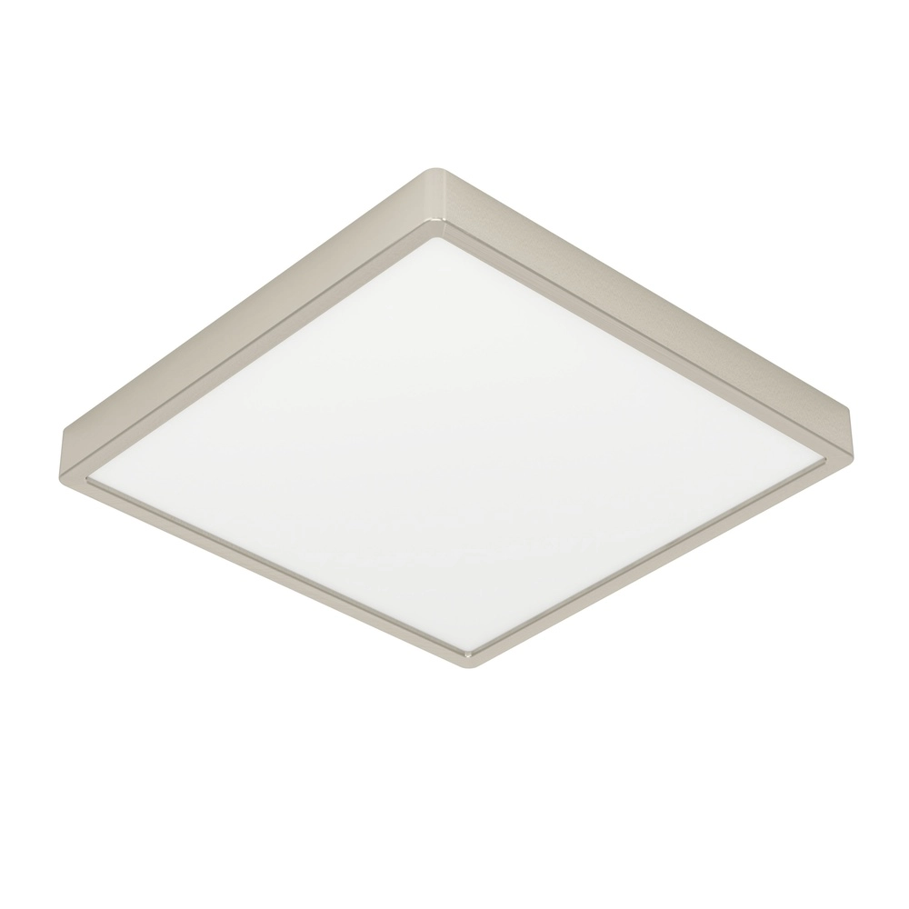 Lumière LED de plafond Fueva 6 Carré - Acier inoxydable - 29x29cm