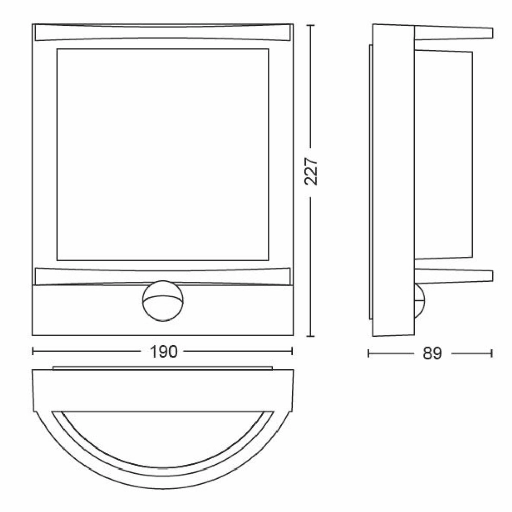 Applique murale Samondra avec capteur de mouvement Philips 8718696165942